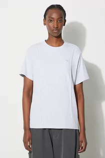 Koszulki sportowe damskie - adidas Originals t-shirt Premium Essentials Tee damski kolor szary IK5776 - grafika 1