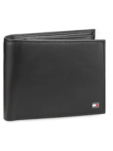 Tommy Hilfiger Duży Portfel Męski Eton Cc Flap And Coin Pocket AM0AM00652 Czarny - Portfele - miniaturka - grafika 1