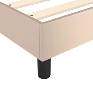 Lumarko Łóżko kontynentalne z materacem  cappuccino  ekoskóra 140x200cm - Łóżka - miniaturka - grafika 8