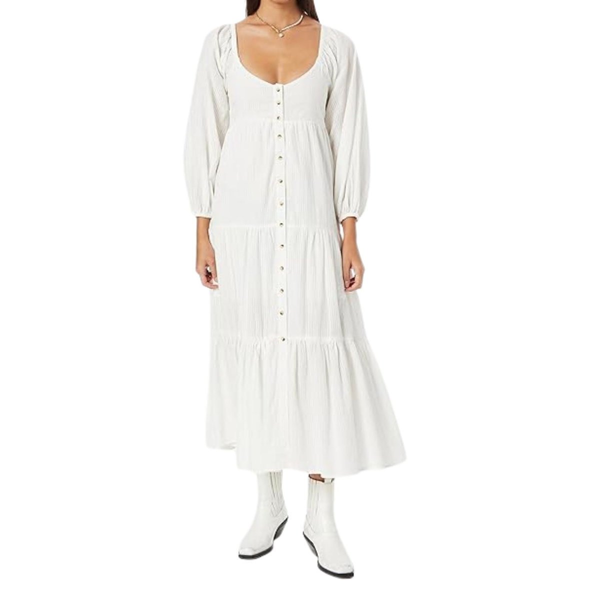 Sukienka damska Billabong Starry Skies kremowa prosta-S