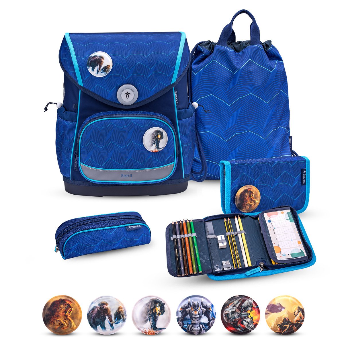 Premium Compact Plus Estate Blue – 5-częściowy zestaw szkolny