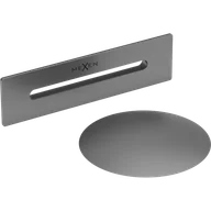 Akcesoria do armatury i ceramiki - Mexen Uni korek z przelewem do wanny wolnostojącej, gun metal - 5100-95 - miniaturka - grafika 1