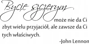 Napis na ścianę naklejka 100x50cm wybór koloru cytat - John Lennon - 125 - Naklejki na ścianę - miniaturka - grafika 1