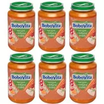 BoboVita Obiadek Warzywa z delikatną rybą po 8 miesiącu Zestaw 6 x 190 g - Dania dla dzieci - miniaturka - grafika 1