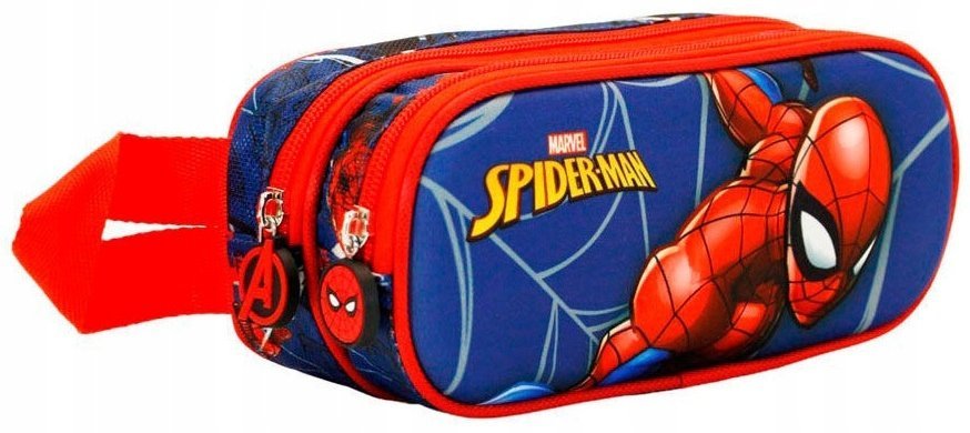 Piórnik 2 Przegrody Spiderman Saszetka 3D