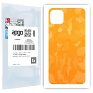 Szkła hartowane na telefon - Folia naklejka skórka strukturalna na TYŁ do Apple iPhone 11 Pro Max -  Moro | Camo Żółty - apgo SKINS - miniaturka - grafika 1