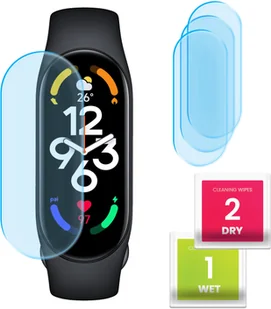3-PAK Szkło Hybrydowe do Xiaomi Smart Band 7 / 7 Pro Szkiełko, Ochronne - Akcesoria do smartwatchy - miniaturka - grafika 1