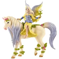Figurki dla dzieci - SCHLEICH Figurka Wróżka Sera z kwiecistym jednorożcem - miniaturka - grafika 1