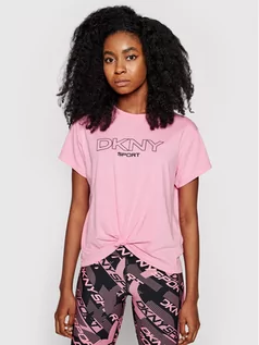 Koszulki i topy damskie - DKNY Sport T-Shirt DP1T8020 Różowy Regular Fit - grafika 1