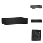 Pokrowce na meble ogrodowe - vidaXL Pokrowiec na meble ogrodowe 12 oczek 315x180x75 cm prostokątny - Pokrowce ochronne na meble ogrodowe - miniaturka - grafika 1