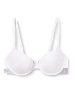Biustonosze - Emporio Armani Underwear Women's Iconic biustonosz push up z mikrofibry, biały, rozmiar 34C, biały, C - miniaturka - grafika 1