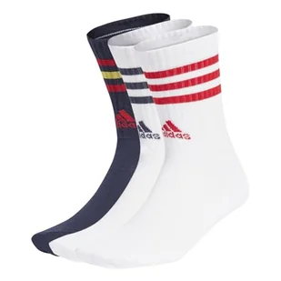 adidas Skarpety Crew, Biały/Legend Ink/Biały/Lepszy Szkarłatny, Large - Skarpetki damskie - miniaturka - grafika 1