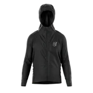Kurtki męskie - COMPRESSPORT Kurtka biegowa przeciwdeszczowa THUNDERSTORM WATERPROOF JACKET black - miniaturka - grafika 1