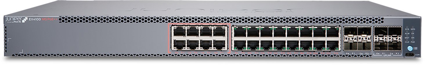 Switch Juniper Networks EX4100 24-port Multi-gig Poe++ EX4100-24MP