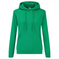 Bluzy damskie - Bluza damska z kapturem Hooded Sweat Fruit of the Loom Retro Heather Green XS - miniaturka - grafika 1