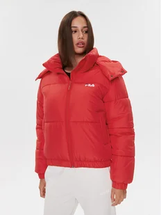 Fila Kurtka zimowa FAW0549 Czerwony Regular Fit - Kurtki damskie - miniaturka - grafika 1