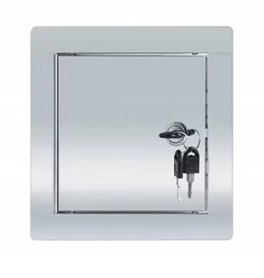DRZWICZKI REWIZYJNE METALOWE ZAMEK 15x15 - Akcesoria do wentylacji i klimatyzacji - miniaturka - grafika 1