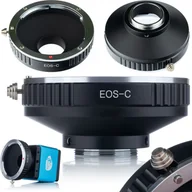 Tulejki, adaptery, redukcje do aparatów - Rosfix ROSFIX HQ ADAPTER MOCOWANIA OBIEKTYWU APARATU CANON EOS EF EF-S C-MOUNT - miniaturka - grafika 1