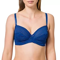 Biustonosze - Triumph Aura Spotlight W biustonosz z fiszbinami Kobiety , niebieski szafir , 65F - miniaturka - grafika 1