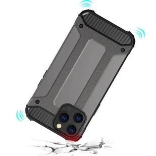 Hybrid Armor etui iPhone 14 Pro Max pancerny hybrydowy pokrowiec czarny - Etui i futerały do telefonów - miniaturka - grafika 7