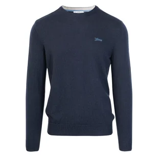 Męski Sweter GUESS VALENTINE LS CN BASIC SWTR M3YR00Z3052-G7V2 – Granatowy - Swetry męskie - miniaturka - grafika 1