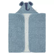 Okrycia kąpielowe dla dzieci - Trixie, Bawełniany ręcznik z kapturem Słonik, niebieski, 70 x 130 cm - miniaturka - grafika 1