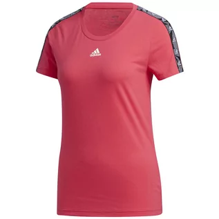 Koszulki i topy damskie - Koszulka damska adidas Essentials Tape Tee różowa GE1133 - grafika 1