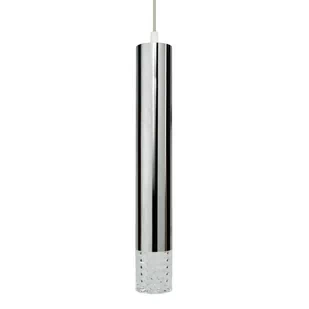 Srebrna lampa wisząca z ozdobną końcówką ML8875 z serii TUBI - Lampy sufitowe - miniaturka - grafika 2