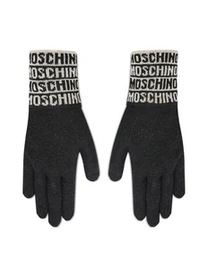 MOSCHINO Rękawiczki Damskie 65215 0M2340 Czarny - Rękawiczki sportowe damskie - miniaturka - grafika 1