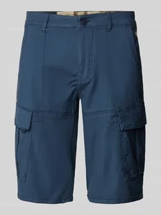 Szorty cargo o kroju regular fit ze szwami działowymi - Spodenki męskie - miniaturka - grafika 1