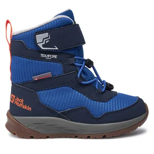 Śniegowce Jack Wolfskin Polar Bear-B Texapore High Vc K A62145 Niebieski - Buty dla chłopców - miniaturka - grafika 1