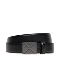 Paski - Pasek Męski Calvin Klein Emblem Plaque Buckle 32Mm LV04D7046G Czarny - miniaturka - grafika 1