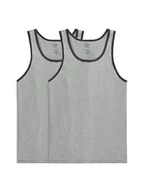 Koszule męskie - Fruit of the Loom Męskie bawełniane t-shirty i tank topy (S-4xl) koszula, tank-2-pak-szary wrzosowy, S, Zbiornik – 2-pak – szary wrzosowy, S - miniaturka - grafika 1