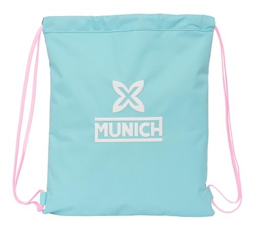 MUNICH HEAVEN - duży płaski plecak plecak, idealny dla dzieci w różnym wieku, wygodny i wszechstronny, jakość i wytrzymałość, 35 x 40 cm, kolor błękitny, Błękitny, Estándar, Casual