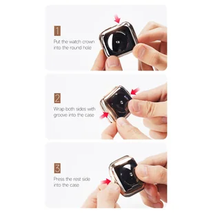 Dux Ducis Samo etui do Watch 6 40mm / Watch 5 40mm / Watch 4 40mm / Watch SE 40mm elastyczny pokrowiec na zegarek czarny - Akcesoria do smartwatchy - miniaturka - grafika 12