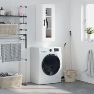 Szafki na klucze - vidaXL Szafka wisząca, biała, 34,5x34x90 cm - miniaturka - grafika 1