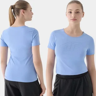 Koszulka Damska 4F T-shirt Bluzka Bawełniana Okrągły Dekolt F1846-32S-XL - Bluzki damskie - miniaturka - grafika 1