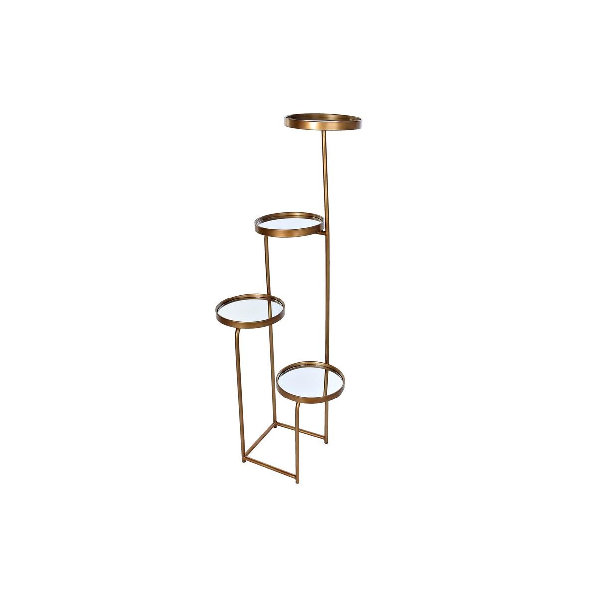 Półki DKD Home Decor 4 półki lustro metal miedź (43 x 35 x 113 cm)