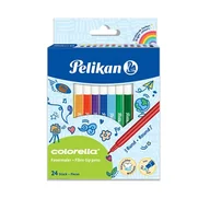 Długopisy - Pelikan 817271 Colorella C302 długopis z włóknami, 24 kolory w składanym pudełku - miniaturka - grafika 1