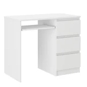 Biurka - BIURKO KOMPUTEROWE 96 cm STOLIK STÓŁ LAPTOP Biała PL - miniaturka - grafika 1