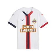 Odzież sportowa dziecięca - Młodzieżowa koszulka wyjazdowa SK Rapid Wiedeń 24/25 PUMA White Red Navy Blue - miniaturka - grafika 1
