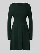 Sukienki - Sukienka lekko rozkloszowana z dzianiny z mieszanki wiskozy model ‘ALMA’ - miniaturka - grafika 1