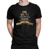 Koszulki męskie - Piję rum trzy razy w tygodniu - męska koszulka na prezent - miniaturka - grafika 1