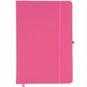 Zeszyty szkolne - NOTES A5 RÓŻOWY W LINIE Z GUMKĄ DO SZKOŁY PRACY - miniaturka - grafika 1