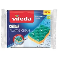 Ściereczki, gąbki, czyściki - Vileda Zmywak wiskozowy Glitzi Always Clean 2 szt 168527 - miniaturka - grafika 1