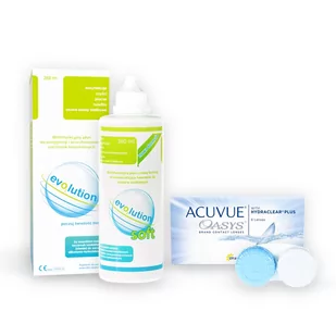 ACUVUE® OASYS 6 szt. + evO2lution soft 360 ml - Płyny do soczewek kontaktowych - miniaturka - grafika 1