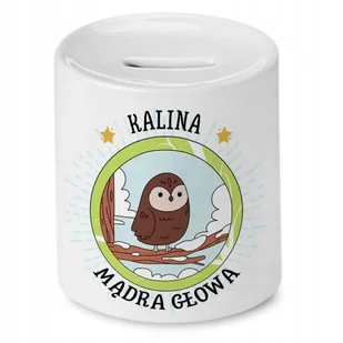 Skarbonka 330 ml Dla Kaliny Córki Dziecka z Nadrukiem ze Zdjęciem - Skarbonki - miniaturka - grafika 1
