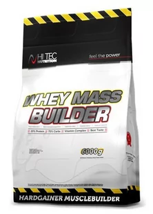 Hi-Tec Whey Mass Builder 6000g Atrakcyjna oferta - Odżywki na masę - miniaturka - grafika 1