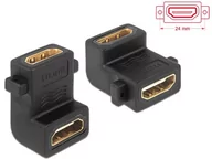 Złącza, przejściówki, adaptery - Delock Przejściówka adapter HDMI 65510 [1x Złącze żeńskie HDMI 1x Złącze żeńskie HDMI] Wykonanie złącza kątowe jednostronne - miniaturka - grafika 1