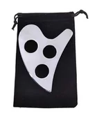 Meble i wyposażenie gabinetów medycznych - Narzędzie do terapii tkanek miękkich  terapia narzędziowa IASTM - stalowy masażer o innowacyjnym kształcie z otworami na palce + etui (G74) - miniaturka - grafika 1